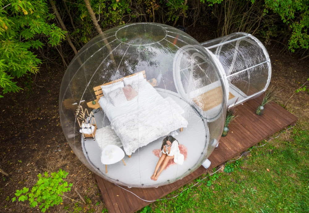 outdoor see through bubble tent